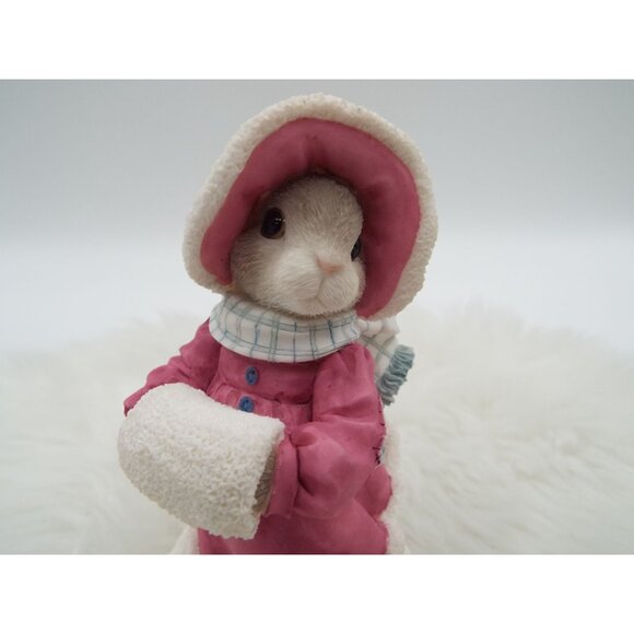 Vintage Enesco Priscilla Hillman My Blushing Bunnies Ceramic Porcelain Figurine - Picture 5 of 9